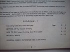 Vintage Empisal Instant Knitter Manual