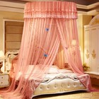 Round Lace Bed Netting Canopy Curtain Dome Insect Mosquito Net Princess Twin