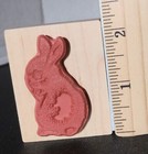 Lot Of 10 Easter   Spring Themed Rubber Stamps Wood Mounted Easter Eggs Rabbits