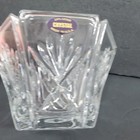 Unbranded 24  Lead Crystal Bowl  6in Clear Hexagonal Cut Glass Trinket Usa