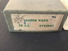 Vintage Ideal Super Vaco Veterinary Syringe 10cc With Box Never Used 1960s