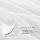 Toddler travel Pillow Protector Cover Zippered 2 Pack Toddler  White