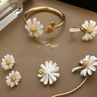 Trendy Daisy Bee Tassel Necklace Ring Flower Bracelet Earrings Jewelry Set Women