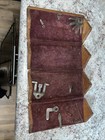 Antique Wooden Sewing Box  Stamped Patented 1889  6 1 2 In Completely Open 1ft 