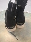 Sorel Women Boots Caribou Waterproof Black Combat suede Fabric  Size Us 7 5 New