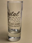Crystal Bay Club Casino Shot Glass Vintage 1970   s North Lake Tahoe Nv Rare 