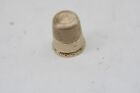 Antique Art Deco 9k Gold Engraved Etched  Sewing Thimble  7 L6