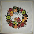 New Handpainted Melissa Prince Needlepoint Canvas Cardinals In Wreath 13 5x13 5