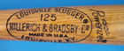 Vintage Louisville Slugger 125 Duke Snider 34 5    Baseball Bat H b Wood Dodgers