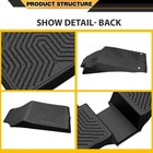 Cargo Floor Liners Compatible With 2016-2021 Honda Civic Sedan Hatchback Coupe