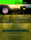 3x11 Indoor Backyard Golf Putting Green Turf Training Aid Outdoor Mat Practice