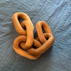 5 Hand Carved Wooden Chain Links Man Cave   Nautical   Beach Core 20    Long