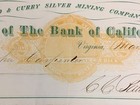 1871 Used Check  rn-c21 nevada Rev  Gould   Curry Silver Mining Co  Bank Of Ca