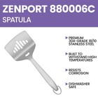 Zenport 880006c 7-inch Wide Fish Turner Slotted Spatula  Silver - 6 Pack