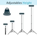 2 Pack Aluminum Light Photography Tripod Stand With Case 7 Feet Portable Photo V