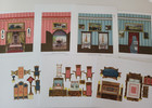 New Antique Paper Dollhouse Furniture Reproduction Print Litho