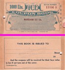 Ice Coupon Booklet  Wareham Ice Company  Manhattan  kansas       C1920 s     