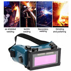 Auto Darkening Welding Safety Goggles Mask Helmet Uv Ir Reflection Solar Powered