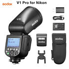 Us Godox V1 Pro V1pro-n Ttl Round Head On-camera Flash Light Speedlite For Nikon