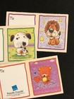 Vintage Valentine Cards Giordano Razzle Dazzle Animals Lot   Unused W  Stickers