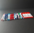 Lot Of 30 Advertising Logo Ball Point Pens Airlines Cancer Local Business Tested