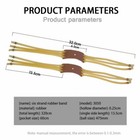 10x Slingshot Rubber Band Six Strip Strong Power Rubber Tube Bands For Slingshot