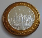 New York Casino Las Vegas Grand Opening 1997   10 Ten Dollar Silver Gaming Token