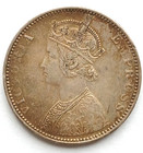 One India Rupee 1892 Victoria Empress 91  Sterling Coin