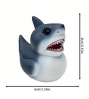 3    Great White Shark  Rubber Duck Style Resin Collectible Ducky  Shark Style
