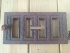 Antique Cast Iron Stove Door For Decoration Or Projects 12  X 6 