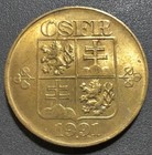 Czechoslovakia - Aluminum-bronze Coin 1 Koruna 1991 Federal Republic  unc