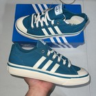 New Adidas Nizza Rf 74 Men   s Sizes Teal Blue White Retro Originals Shoes Hq8566
