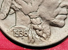 1936-p Buffalo indian Head Nickel 5   Uncirculated Ms     Type 2 Beautiful Coin