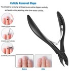 Feryes Cuticle Cutters 1 2 Jaw - Professional 2 2 4 3 Inch   5 5 11 Cm  Black