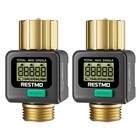 Water Flow Meter With Brass Inlet   Outlet For Rv Water Tank Filling-us Shipping