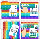Math Games For Kids - Math Flash Cards - Interactive Practice Kit Pop It Math Ga