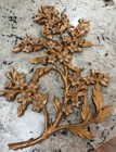 Vntg Syroco Wall Hanging Mcm Dogwood Gold Floral Branch Home Decor  70 s