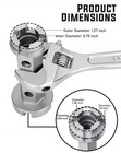 Jtwking Tub Drain Remover   Basin Wrench  Dual Ended Ratchet Wrench Silver