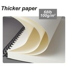 9  X 12  Sketch Book  Spiral Bound Sketchbook  100 Sheets  68lb 100gsm  Acid-   
