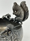 Antique E g  Webster Silver Plate Squirrel Nut Dish Bowl