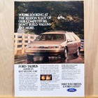1993 Ford Taurus Tan Station Wagon Family Vintage Print Ad Car Auto Advert Art