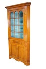 Antique Early American Primitive Pine Farmhouse Corner Cabinet Cupboard 90 