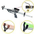 Powerful  Slingshot Rifle With Green Laser Aiming For Hunting Catapult Shooting