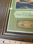 Framed Antique 1937 Willow   s Cafe Bar Dine   Dance Springfield Ma Calendar