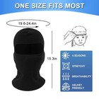 1 2pcs Balaclava Ski Full Face Mask Windproof Warm Fleece Neck For Cold Weather