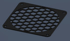 Pc Fan Grill   Fan Cover - Honeycomb  Diagonal