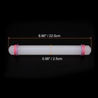 Fondant Rolling Pin With Rings Pp 22 5cm X 2 5cm Non Stick For Baking White