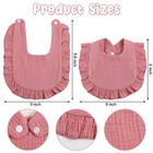 Jagely 12 Pieces Baby Muslin Bibs Bandana Drool Bibs For Boys And Girls Soft    