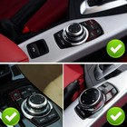 Jaronx 7pcs Idrive Control Button Replacement For Bmw 1 2 3 4 5 7 Series   X1 x3