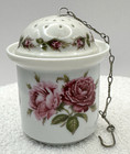 Vintage Ak Kaiser Tea Infuser Tea Ball Strainer - W Germany - Pink Roses